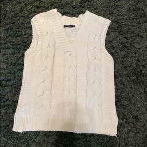 Cropped sweater vest, size XS fits like a small